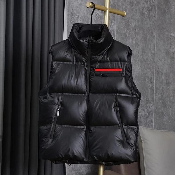 

designer mens vests jackets outwear coats woman mens zipper sleeveless vest hoodie parka winter windbreaker oversized m-6xl, Black;white