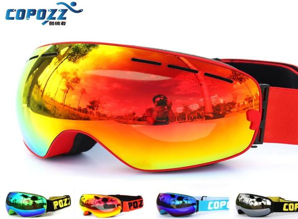 

copozz brand ski goggles double layers uv400 antifog big ski mask glasses skiing men women snow snowboard goggles gog201 pro4592822