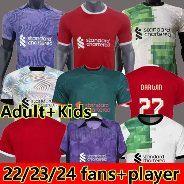 

4xl 23 24 soccer jersey long sleeve football shirts mac allister mohamed luis diaz alexander arnold gakpo darwin lvp fan player version 3rd, Black;yellow