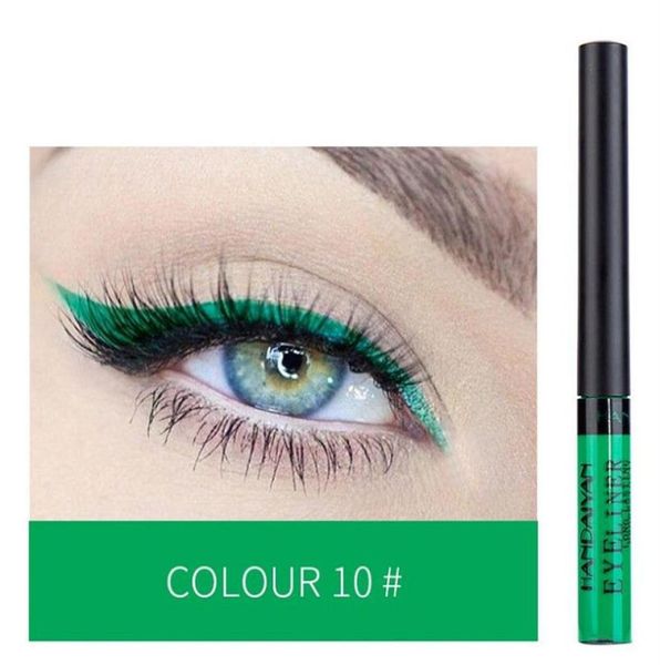 

winged neon eyeliner liquid fluorescent luminous colorful seal stamp eye liner pen waterproof long lasting green makeup pencil291k1864200