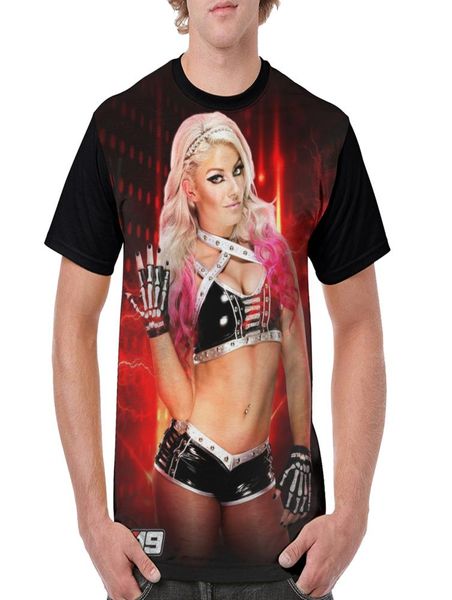 

alexa bliss mens t shirt classic design casual comfortable sweatshirts novelty clothing breathable short sleeve polyester streetwe8539918, White;black