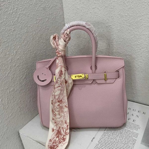 

real leather tote bags h ermes brikiss for women 2023 new highend womens bag large capacity crossbody handbag armpit versa with real logo