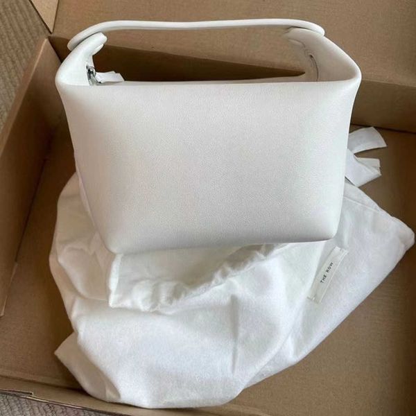 

designer bag the row handbag ladies bucket head layer cowhide lunchbox senior texture leather light luxury and high sense