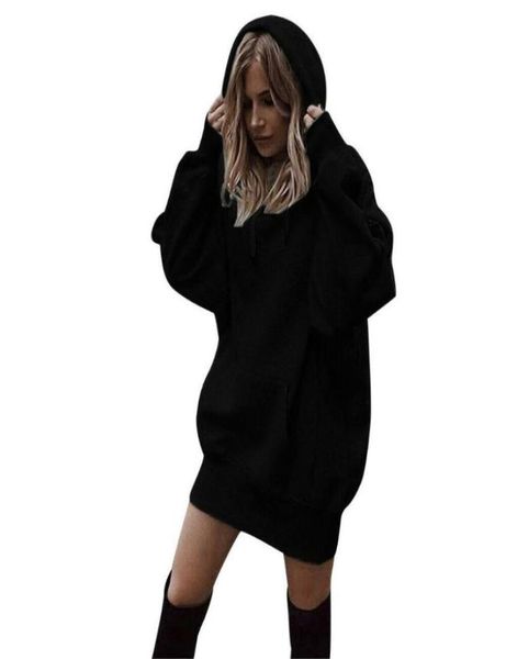 

women039s hoodies sweatshirts with pocket daily long sleeve casual cotton blend solid color women autumn winter warm ove8444456, Black