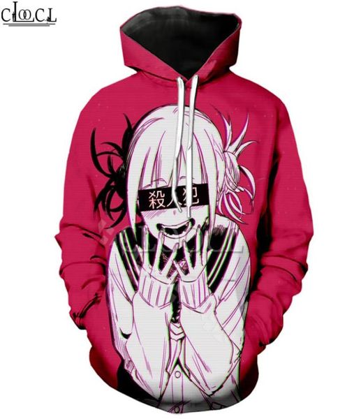 

anime girl my hero academia ahegao manga 3d print himiko toga hoodies casual sweatshirt fashion pullovers7552618, Black