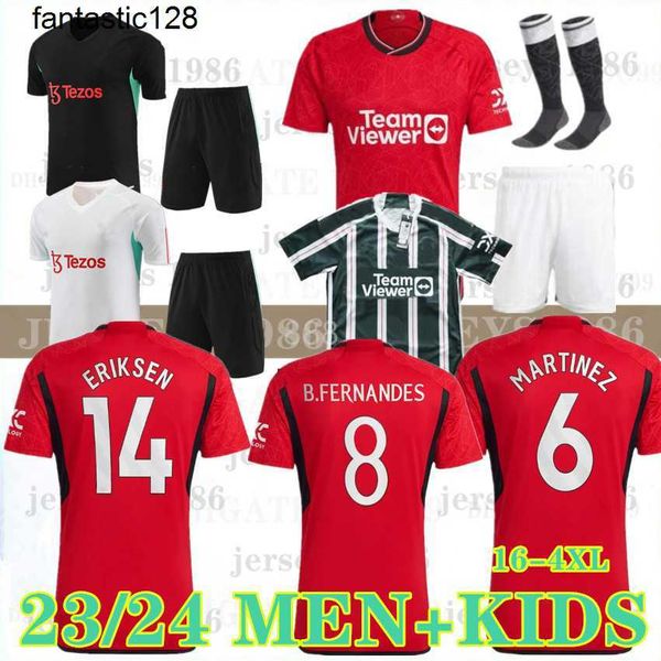 

2023 24 mans utds soccer jerseys antony casemiro erikson martinez garnacho rashford football shirts 22 23 24 b.fernandes manchesters uniteds, White;black