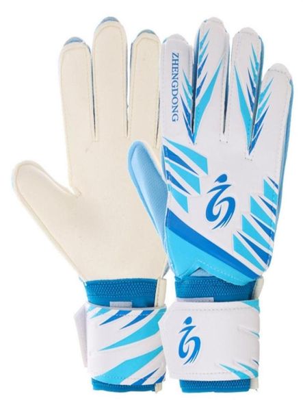 

men women children colorful youth primary level football goalkeeper gloves nonslip latex kids training soccer gloves341h4928070, Black
