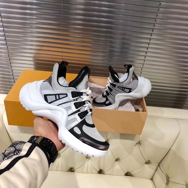 

platform men gym casual shoes women travel leather lace-up sneaker cowhide fashion trainers letters thick 0807, Black