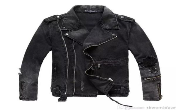 

mens fashion denim jacket quality slim casual streetwear vintage mens jean clothing6874689, Black;brown