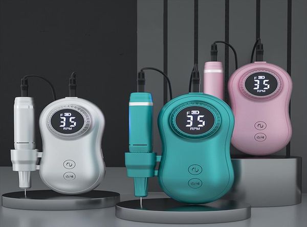 

rechargeable nail drill machine 35000rpm portable manicure drills remove nails cuticle salon professional gel polisher5646092