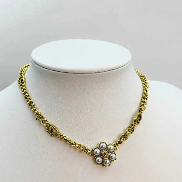 

accessories diamond ring luxury designer necklace flowers clover bangle women fashionable and g family double womens collar chain peony flow, Silver