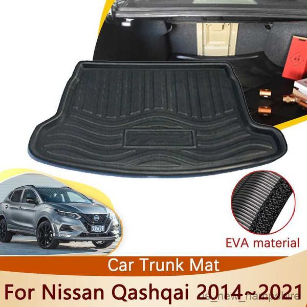 

trunk mat alas mobil tahan air untuk nissan qashqai j11 rogue sport 2014 ~ 2021 2017 aksesori mobil bagasi belakang karpet kargo pelapis lan