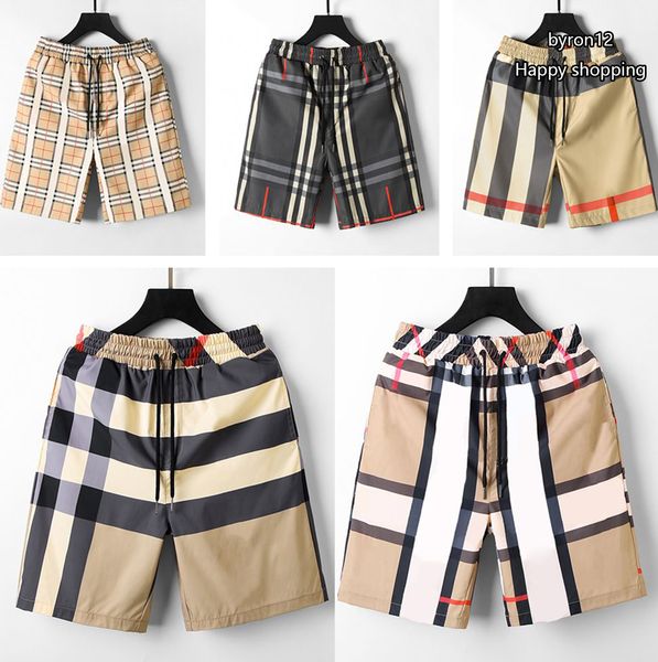 

men's designer luxury summer women striped elegant short sports pants gym swim wear man beach shorts man, White;black