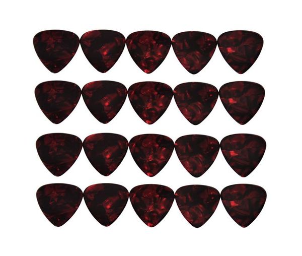 

lots of 100pcs medium 071mm guitar picks plectrums celluloid pearl red6567485