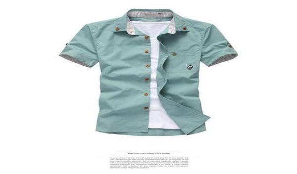 

2020 new men039s spring and summer shortsleeved shirt men short sleeve shirt men039s fashion boutique 10 color3096657, White;black