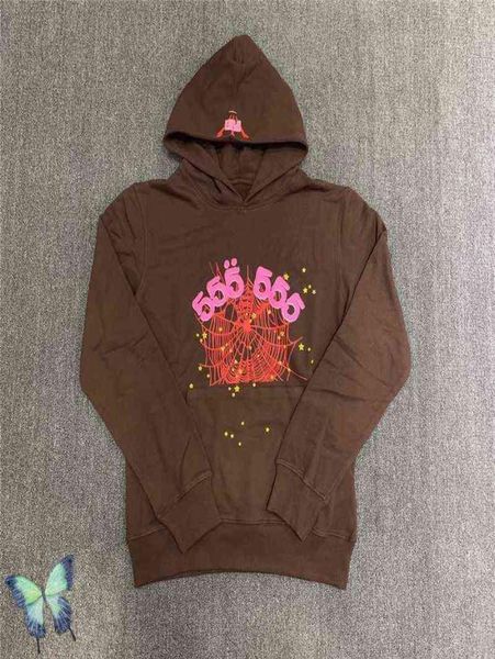 

men women front foamed printed brown hooded hoodie sweatshirts y12188570213, Black