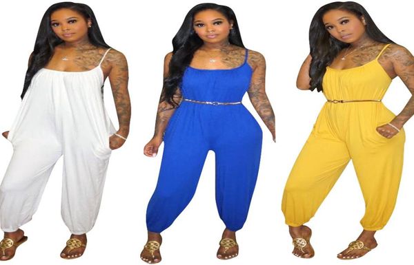 

women pure color club jumpsuits wear sling boho jumpsuitamp rompers floral set jump suit ladies elegant overalls for5024583, Black;white