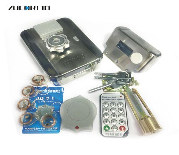 

1000users electronic door lock with remote unlock with smart rfid card home security system kit access control system6543821