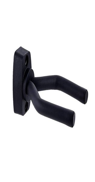 

20 pieces whole black guitar hanger wall hook bracket display stand with screws easy to install1867224
