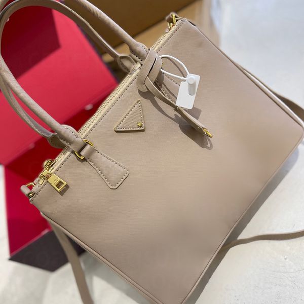 

fashion designer bag saffiano leather tote bag galleria shoulder bag crossbody bag cloud grey 6 colors optional party holiday essential bag