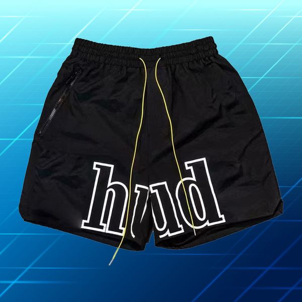 

men's brand-name shorts tide brand summer fashion beach pants street reflective letters mesh drawstring casual pants for men and women., White;black