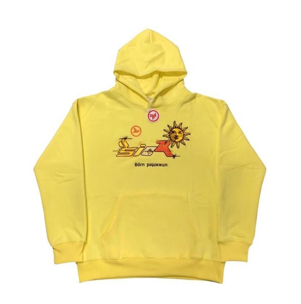 

real pics 2022 yellow color hoodies sweatshirts men women 1 vintage wash printed hoodie oversized long sleeve4503214, Black