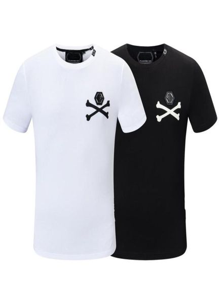 

2021 plain spring and summer new fashion pp men039s short sleeve tshirt men039s slim large half sleeve phillip1550306, White;black