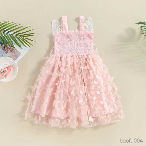 

girl's dresses ma gaun bayi perempuan putri bayi balita bayi anak-anak bayi tulle kupu-kupu sayap gaun pesta ulang pernikahan untuk ana, Red;yellow