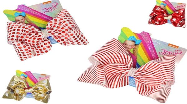 

new 7inch valentine039s day bowknot hairpin large heart hair bows for girls valentine gift hair accessories246i7122300, Slivery;white