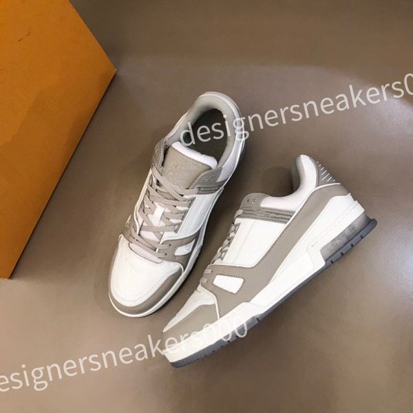 

2023 designer skate sneaker virgil casual shoes calfskin leather abloh black white blue leather overlays rd0804