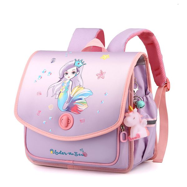 

school bags kids cartoon school bag for girls primary backpacks grades 1-3 primary student children waterproof hasp schoolbag 230807