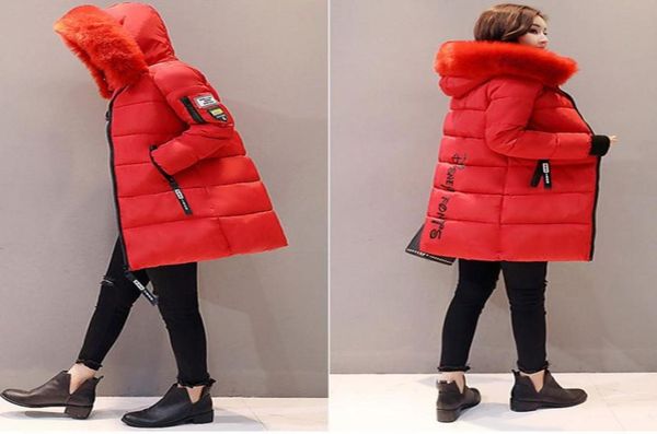 

jacket women winter coats cotton casual fur hooded jacket long ladies warm winter parkas female overcoat women coat60330111312567, Black;brown