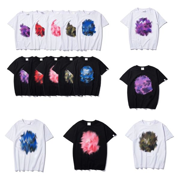 

designer luxury t shirt new men women tshirt fashion classic hip hop summer tees loose summer shark monkey breathable high street 10 styles, White;black