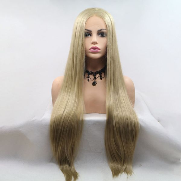 

synthetic cosplay daily wig, 24 inch long straight hair, heat-resistant synthetic fiber women's wig, Black;brown