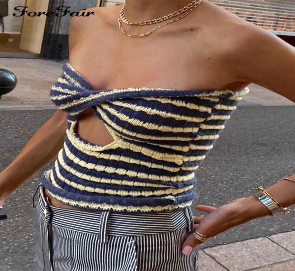 

womens knits tee strapless knitted crop tanks hollow out summer sleeveless backless tank vintage fashion beach wear 8271460, White