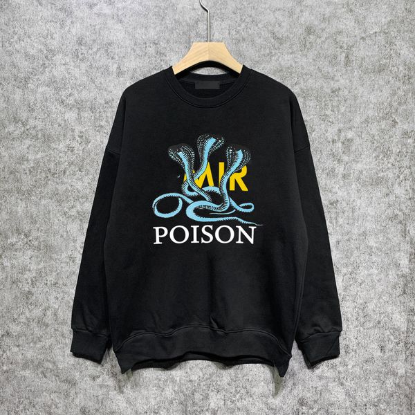 

poison hoodie men's hoodies sweatershirt ink splash flow paint designers a miri hoodies luxury long sleeve hip hop streetwear hoody hoo, Black
