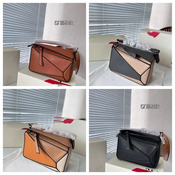 

loewesstyd new puzzle handbag designer bag women single shoulder luxury fashion bags leather portable diagonal cross bags woman tote handbag
