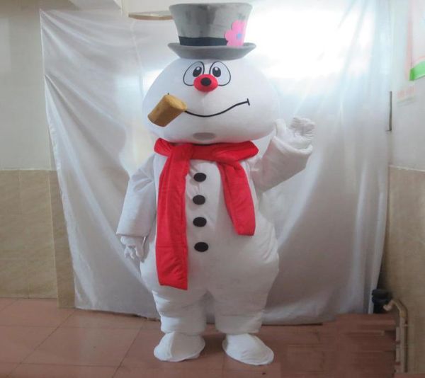 

2018 new the snowman mascot costume frosty the snowman costume3571333, Red;yellow