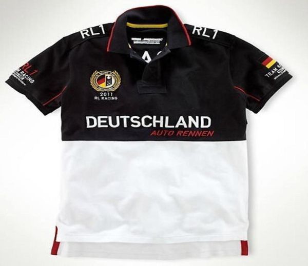 

summer spring men racing polo shirt country big pony embroidery spain brazil argentina uk germany france italia united states boys6313765, White;black