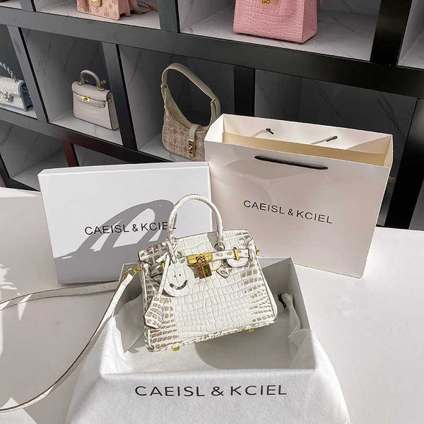 

original edition real leather h ermes brikiss handbags for sale caeisl womens bag light luxury himalayan white crocodile pattern with real l