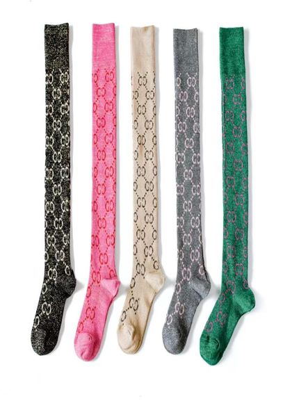 

designer socks women039s long tube sockss luxury women039s sockso longg socksc fashion letter pattern4665056, Black;white