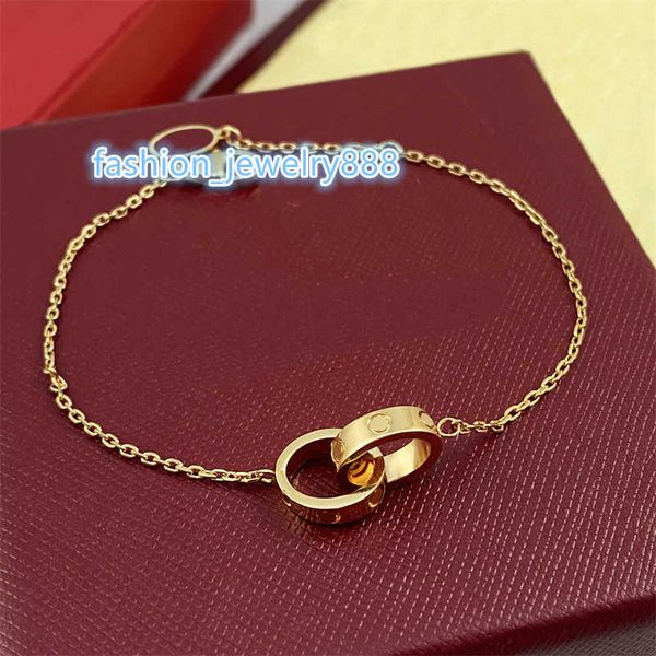 

new style titanium steel chain bangle bracelet bracelets with diamond bangles women luxurious designer gift letter c home rose non fading je, Black