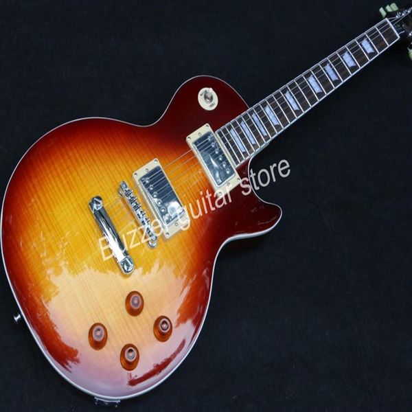 

whole custom shop 1959 r9 tiger flame electric guitar standard lp 59 mahogany lpguitar1765