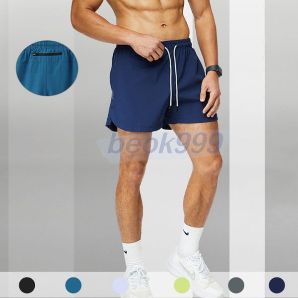 

men yoga sports short quick dry shorts with back pocket mobile phone casual running gym jogger pant