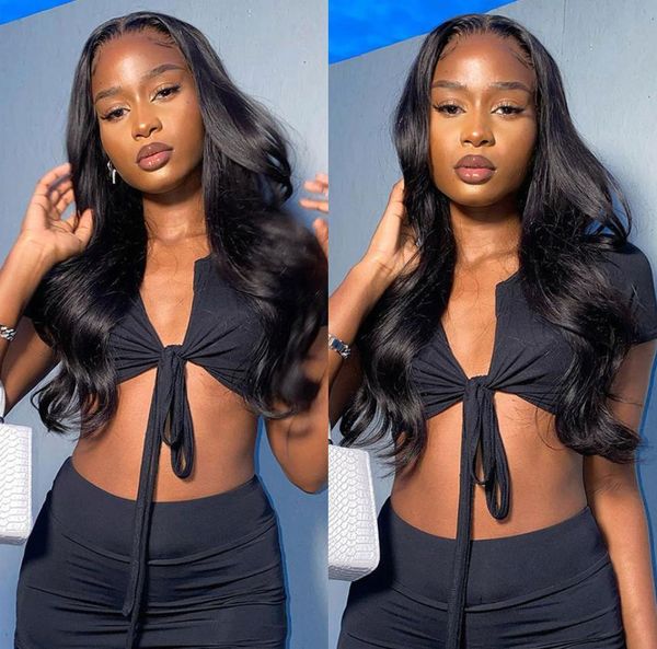 

lace front human hair wigs brazilian body wave wig for black women fairgreathair 4x43146974, Black;brown