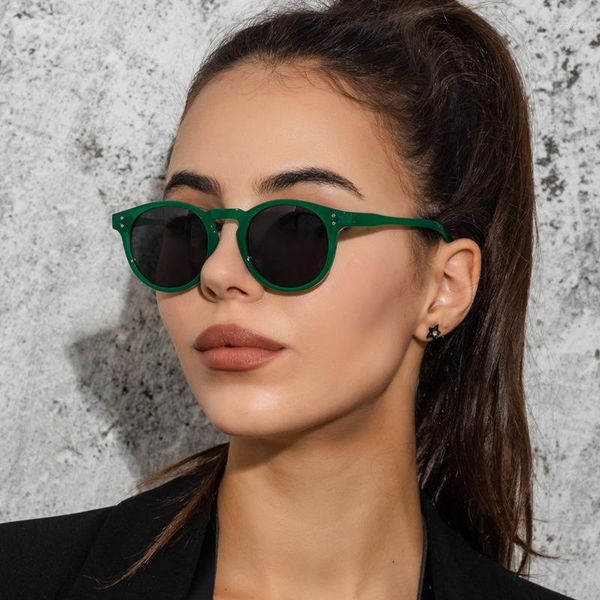 

sunglasses retro round women black eyewear mujer oval brand quality glasses ladies designer transparent lentes de sol156, White;black