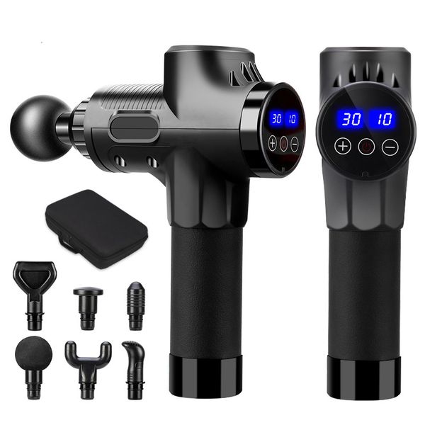 

full body massager fascial massage gun electric percussion pistol massager body neck back deep tissue muscle relaxation pain relief fitness
