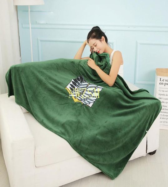 

running jackets attack on titan blanket cloak shingeki no kyojin survey corps cape flannel cosplay costume hoodie7985569, Black;red