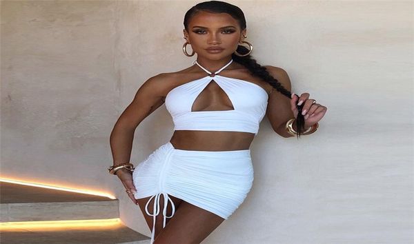 

swim shorts set bikini two piece outfits for women swimming suit for women solid mini skirt t2302146672113, White;black