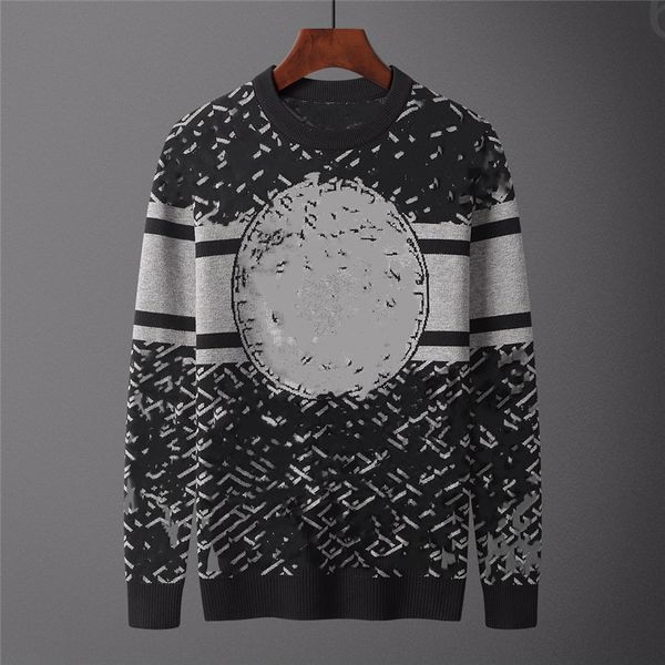 

fashion men's sweater 2023 medusa luxury designer knitted sweater vintage decoration letter logo couple casual loose long sleeve 03-05, White;black